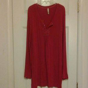 Red blouse