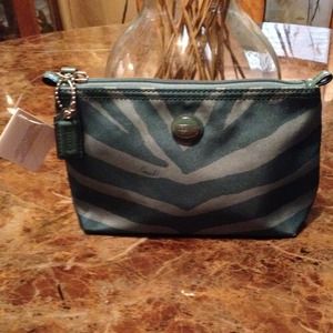 #117.   New Authentic Coach Cosmetic Pouch