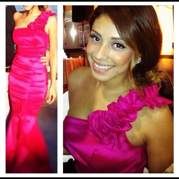Hot pink Gown