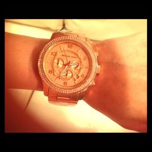 Michael Kors Glitz Oversized Rose Gold Watch