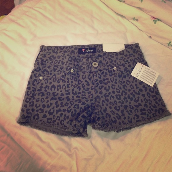 Authentic Guess leopard hot shorts