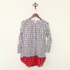 J. Crew Houndstooth Tunic