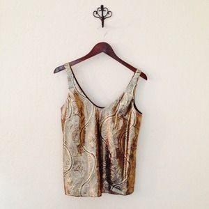 J. Crew Gold Cate Cami