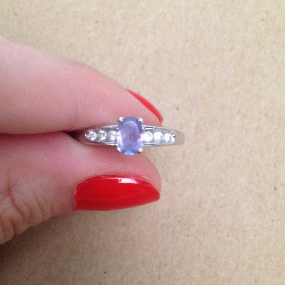 10k solid white gold ring
