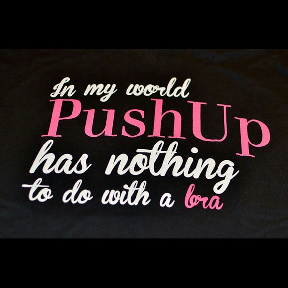 Ladies active wear "Push-Up" message t-shirt - Picture 2 of 3