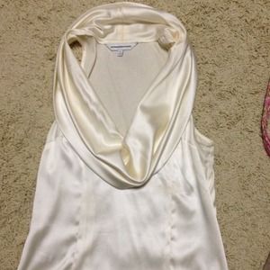 Sleeveless silk top