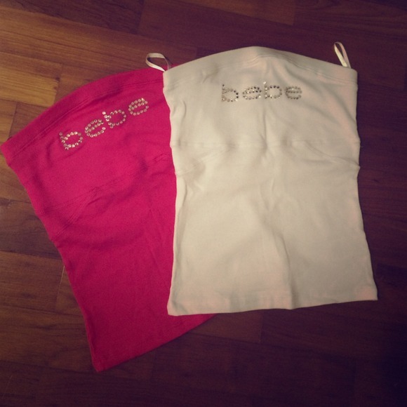 Lot of 2 BEBE logo tube