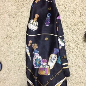 Black silk scarf