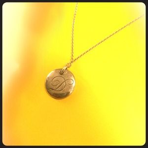 Authentic Tiffany's necklace with "D" initial