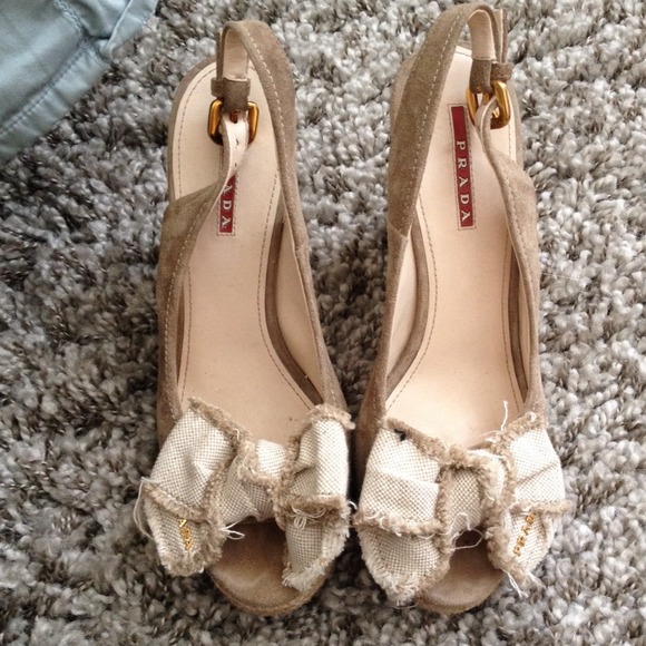 Prada wedges