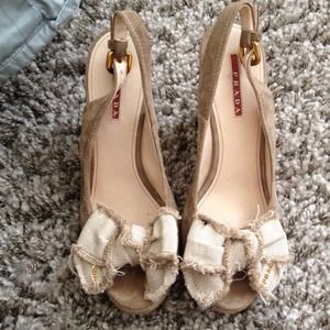 Prada wedges