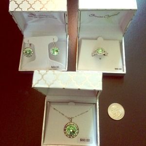 Rhistone Silver Jewelry Set