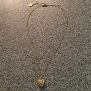 Gold Juicy Couture Heart Necklace