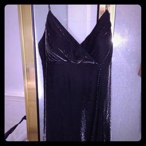 Shimmery black gown