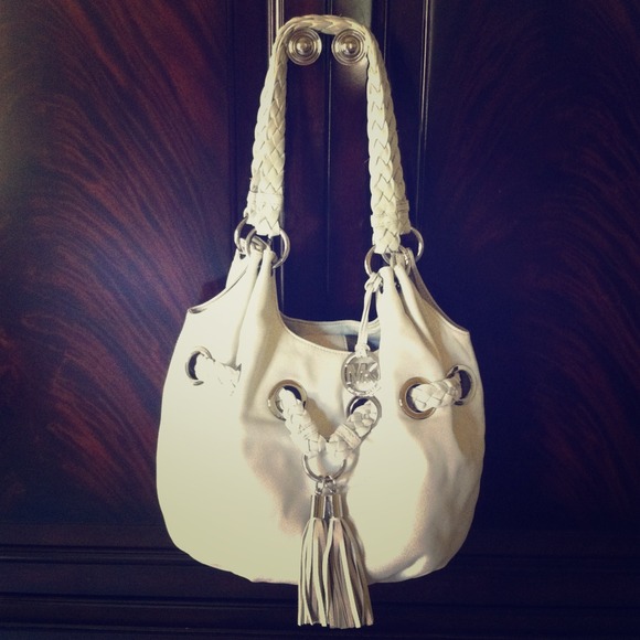 Michael Kors Handbags - White leather hobo
