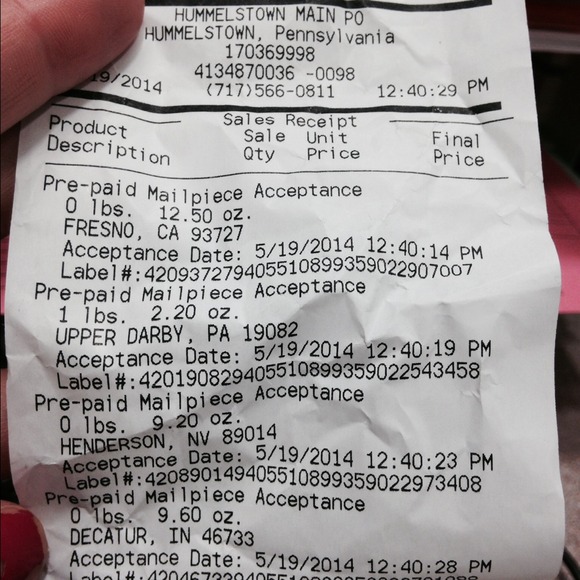 Lots of stuff sent :)