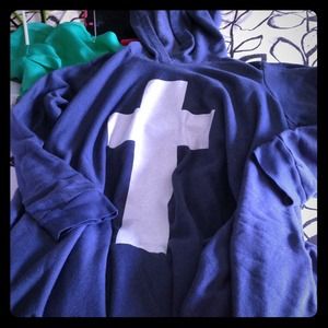WILDFOX Cross Hoodie Tunic (Blue)