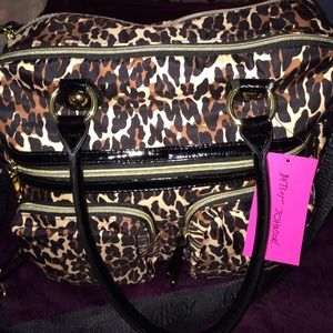 NWT Betsey Johnson Leopard Tote.