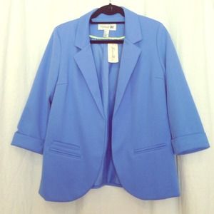 periwinkle blue career jacket