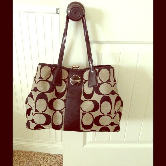 Coach carryall handbag