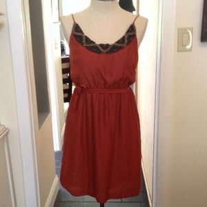 Great price & a HP!! Beautiful burnt orange dress