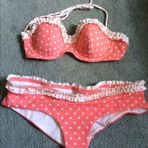 Polka dot bikini!