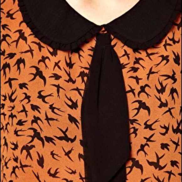 🚫SOLD in bundle🚫 ASOS Sparrow Print Shirt - Picture 2 of 4