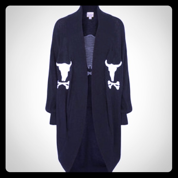 WILDFOX Skull Cardigan