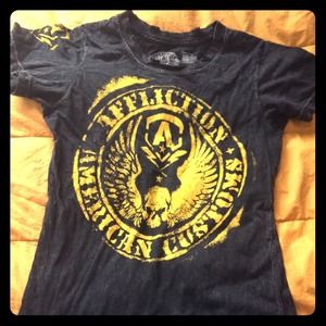 Affliction tattered tee