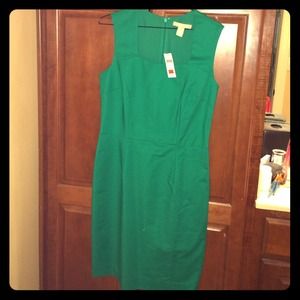 LOWER PRICE NWT BananaRepublic emerald green dress