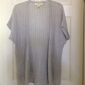 Silvery color cardigan in size large