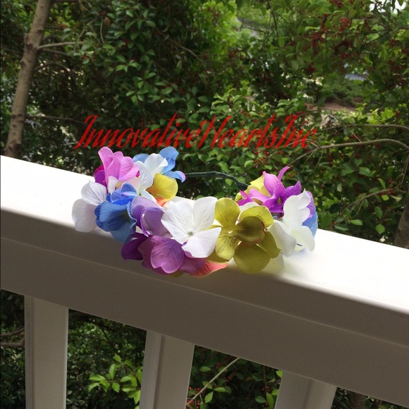 💜💚💙Multi Color Hydrangea Halo💚💜💙