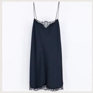 ❤️SOLD❤️NWT Zara Slip Dress w/Lace - M