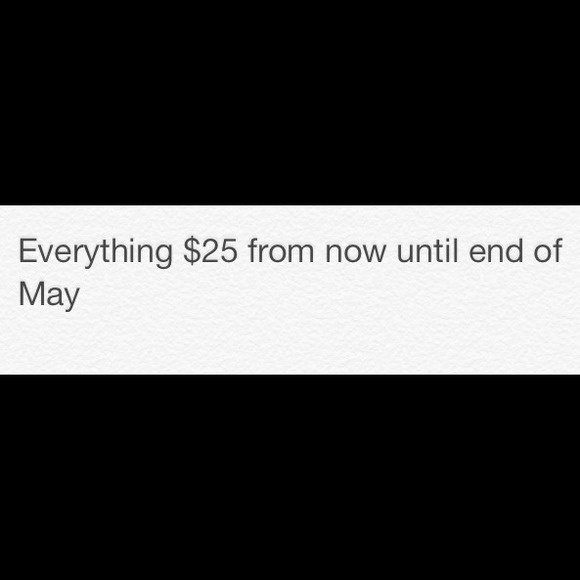 Everything has same price $$$$$