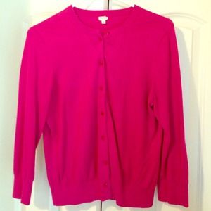 Jcrew pink cardigan- size M
