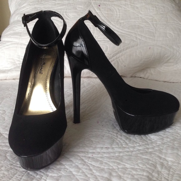 Platform Heels with Ankle Strap