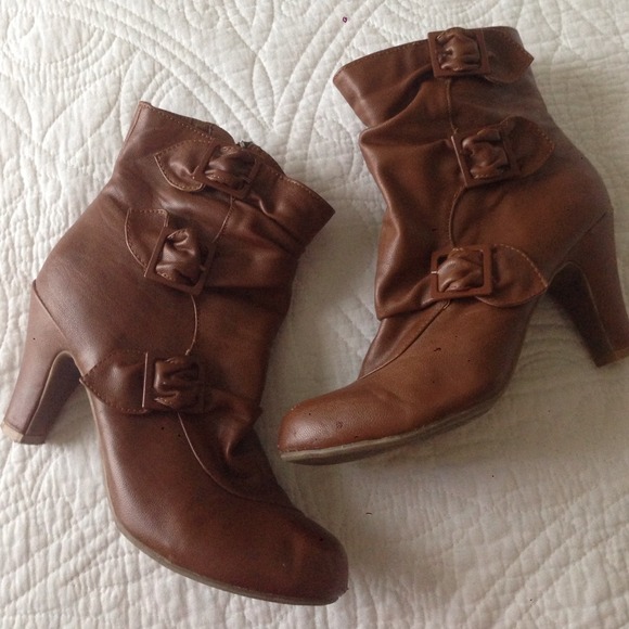 Brown Booties size 6.5