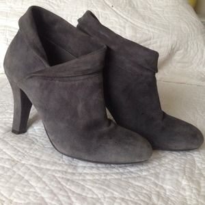 Gray Suede Booties size 6