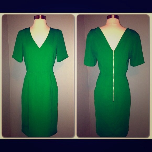 H&M Emerald green dress size 8
