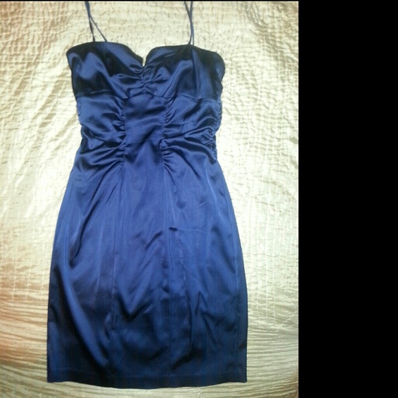 Navy cocktaildress