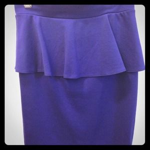 Sold!!! Mossimo Blue Peplum Skirt
