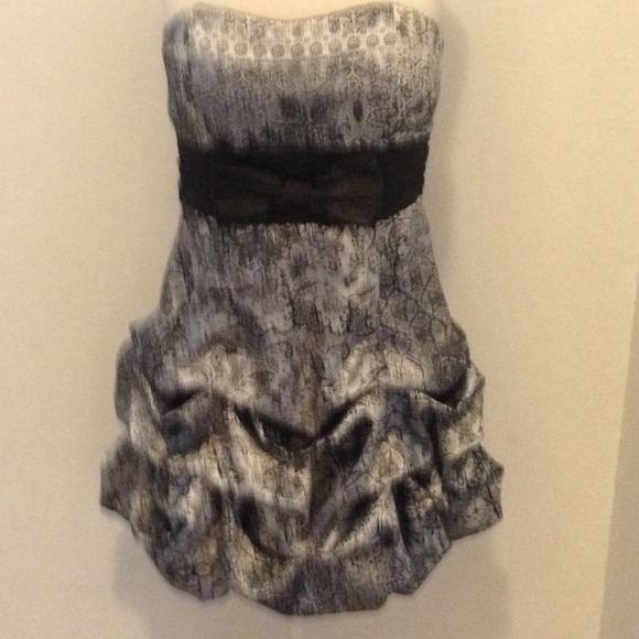 Ruby Rox Strapless Ruffles Sexy  Dress