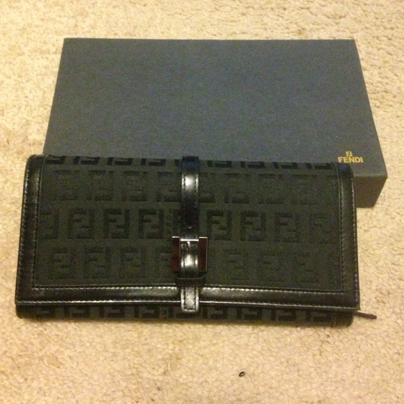 Authentic Black Fendi wallet