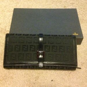 Authentic Black Fendi wallet