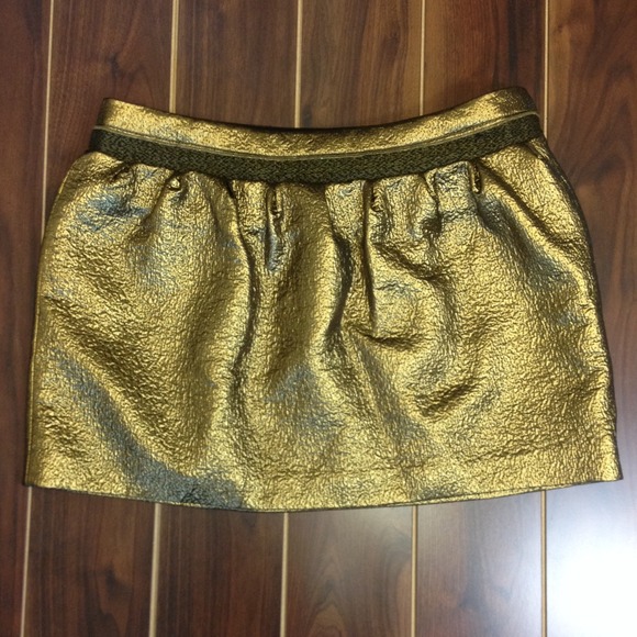 Diane Von Furstenberg Gold Addie Jacquard Skirt - Picture 1 of 4
