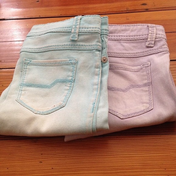 Wet Seal Denim - Light blue & lavender jeans