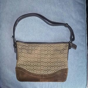 Brown coach purse