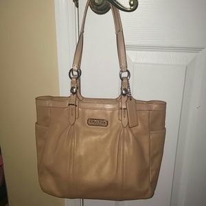Leather coach bag