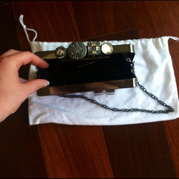 New Max Azria silk clutch - Picture 2 of 4