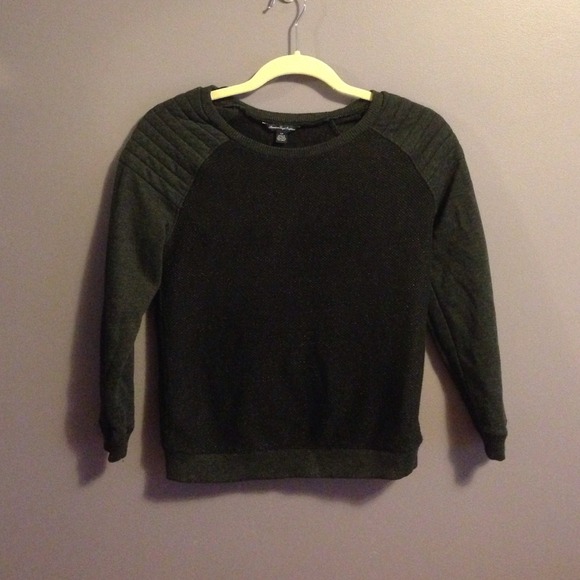 Charcoal gray sweater from AE